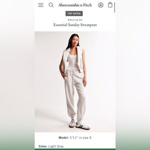 Abercrombie & Fitch Essential Sunday Sweatpant